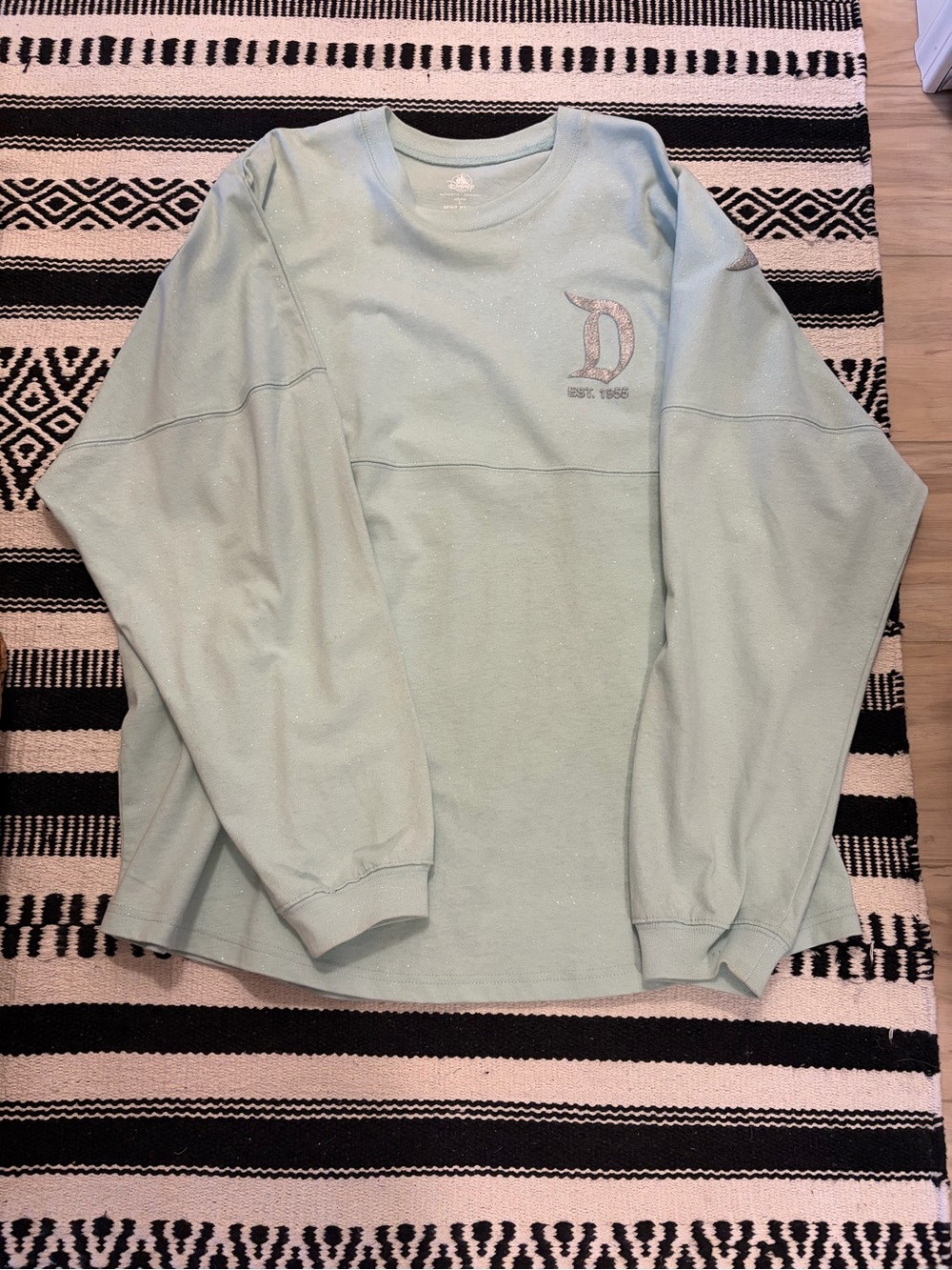 Disney Light Mint Sparkle Crewneck Sweatshirt
